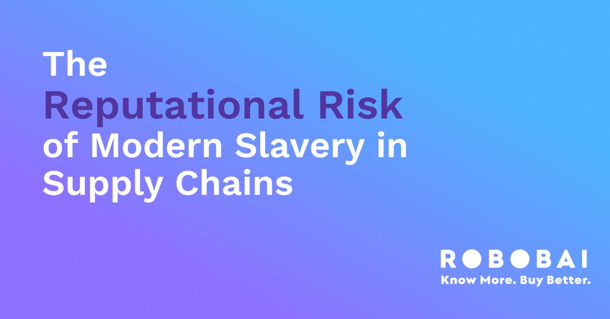 Modern Slavery risk in supply chain